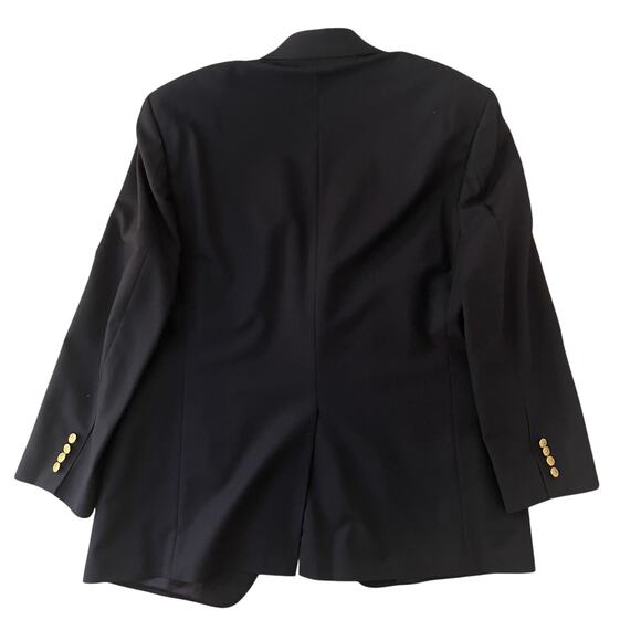 Brooks Brothers Navy Wool Blazer Sport Coat 43R Gold Buttons Classic Preppy - Picture 2 of 11